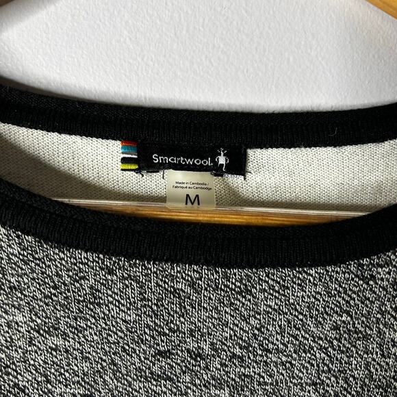 Smartwool Shadow Pine Colorblock Crew Sweater Women’s Medium Merino Wool Layer - Picture 6 of 8